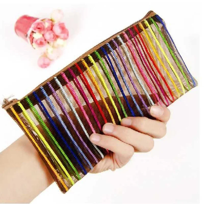 Nylon Mesh Pencil Bag Makeup Cosmetic Case Kit Purse Organizer Pouch Cute Gauze Pouch Stationery
Nylon Mesh Pencil Bag Makeup Cosmetic Case Kit Purse Organizer Pouch Cute Gauze Pouch Stationery