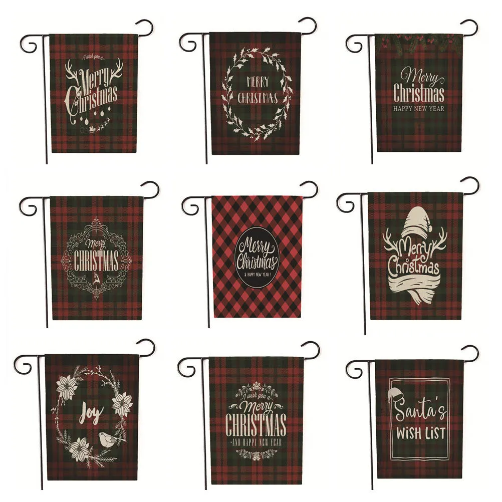 Christmas Garden Flag Plaid Flowers Welcome Outdoor Yard Flags Garden Flag House Decor
Christmas Garden Flag Plaid Flowers Welcome Outdoor Yard Flags Garden Flag House Decor