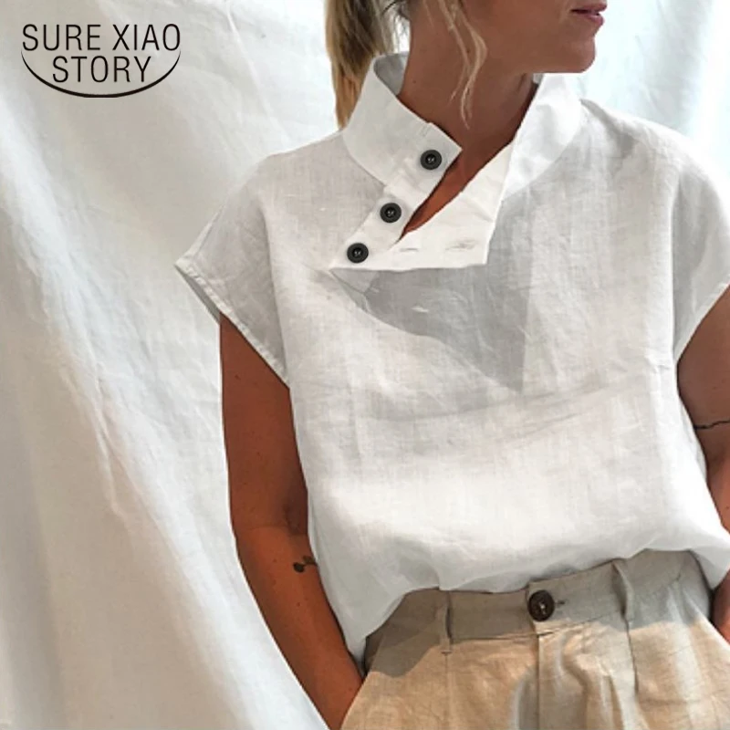 2022 Fashion Cotton Women's Blouse Oversized New Summer Short Sleeve Women Shirt Loose White Solid Clothing Tops
2022 Fashion Cotton Women's Blouse Oversized New Summer Short Sleeve Women Shirt Loose White Solid Clothing Tops