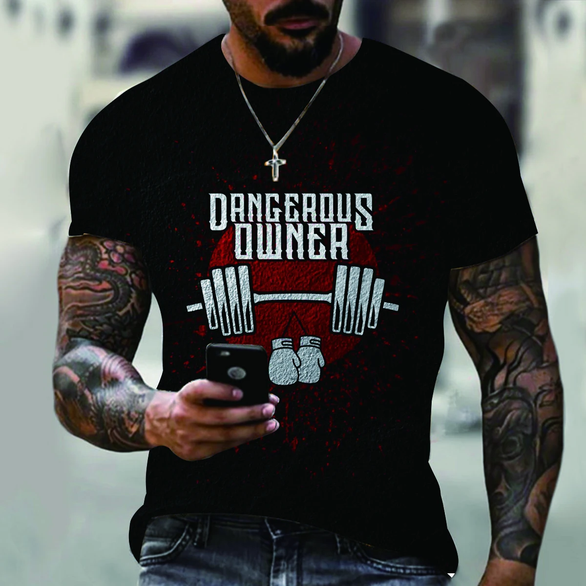 2022 new fashion men's barbell creative print T-shirt short sleeve summer handsome versatile men's top casual sports T-shirt
2022 new fashion men's barbell creative print T-shirt short sleeve summer handsome versatile men's top casual sports T-shirt