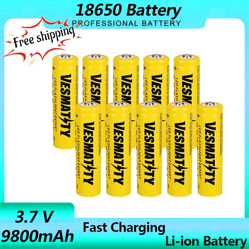 9800mAh 3.7V 18650 Rechargeable Lithium Ion Battery Small Electronic Tool 18650 Battery
9800mAh 3.7V 18650 Rechargeable Lithium Ion Battery Small Electronic Tool 18650 Battery