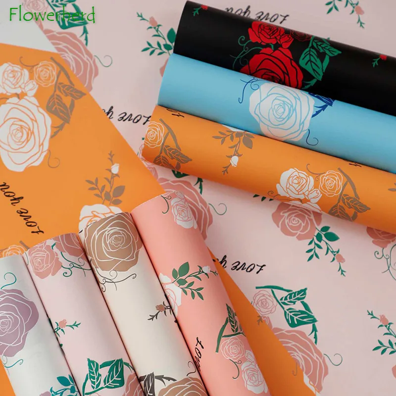 Color Rose Print Wrapping Paper Roll DIY Craft Paper Thicken Waterproof Bouquet Wrapping Paper Holiday Gift Wrap Scrapbook Paper
Color Rose Print Wrapping Paper Roll DIY Craft Paper Thicken Waterproof Bouquet Wrapping Paper Holiday Gift Wrap Scrapbook Paper