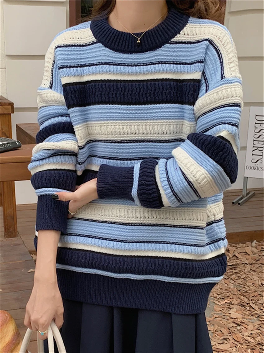 HziriP Sweet Girls Outwear Women Jumpers Striped Loose New Slim Casual Gentle Spring Office Lady Knitted Pullovers Sweaters
HziriP Sweet Girls Outwear Women Jumpers Striped Loose New Slim Casual Gentle Spring Office Lady Knitted Pullovers Sweaters