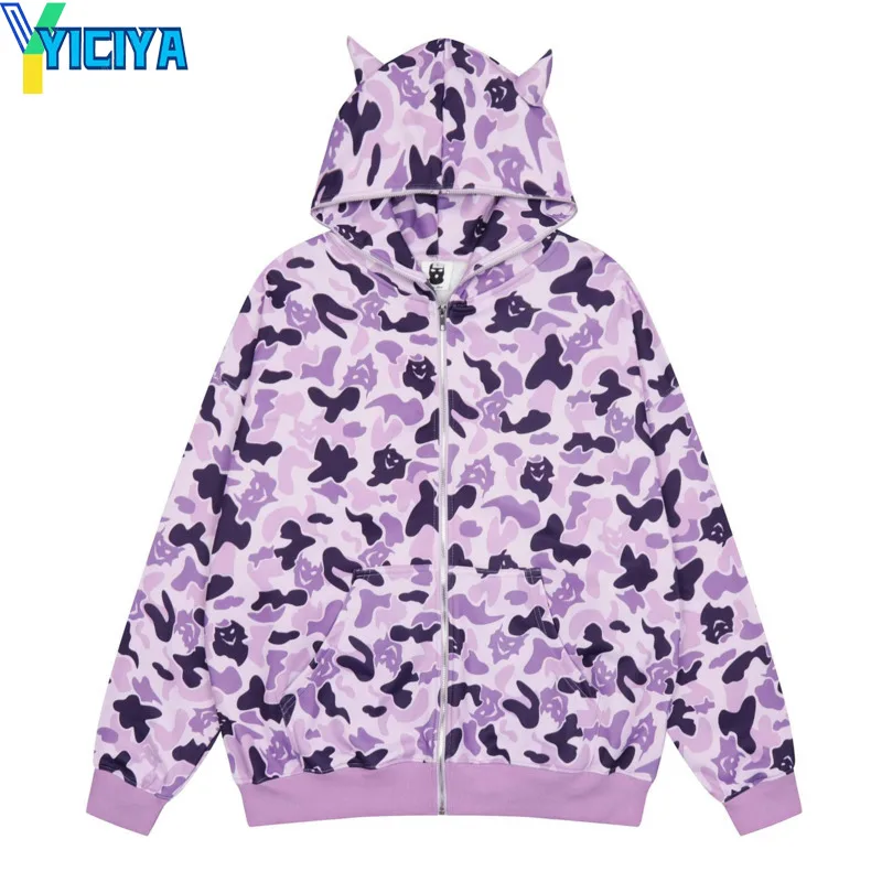 YICIYA Hoodie Sweatshirt Camouflage new Halloween Harajuk Zipper Blouse Sweatshirts Winter Long Sleeves Sweater Y2k Female 2023
YICIYA Hoodie Sweatshirt Camouflage new Halloween Harajuk Zipper Blouse Sweatshirts Winter Long Sleeves Sweater Y2k Female 2023