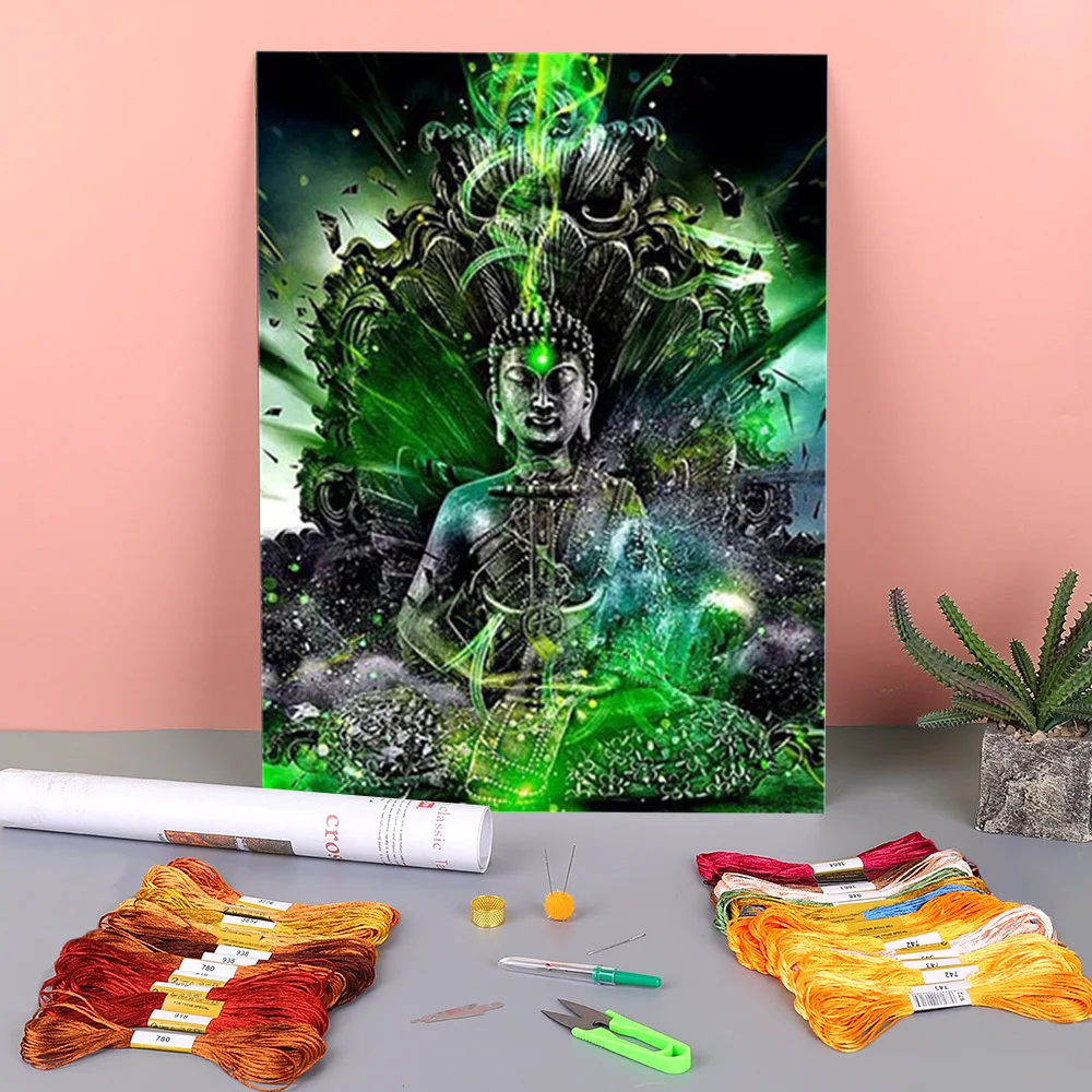 Religion Buddha Printed Water-Soluble Canvas 11CT Cross-Stitch Kit DIY Embroidery DMC Threads Hobby Knitting Handmade Mulina
Religion Buddha Printed Water-Soluble Canvas 11CT Cross-Stitch Kit DIY Embroidery DMC Threads Hobby Knitting Handmade Mulina