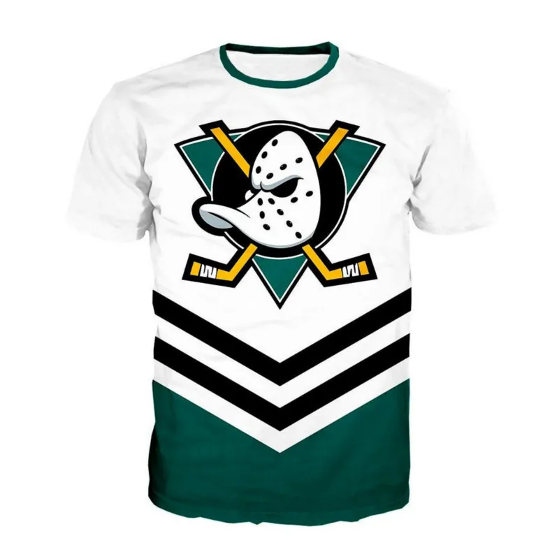2022 New Summer Big Duck Fun 3d Printing T-shirt Hockey Movie Top Sticker Hockey Pad Helmet Short-sleeved T-shirt
2022 New Summer Big Duck Fun 3d Printing T-shirt Hockey Movie Top Sticker Hockey Pad Helmet Short-sleeved T-shirt