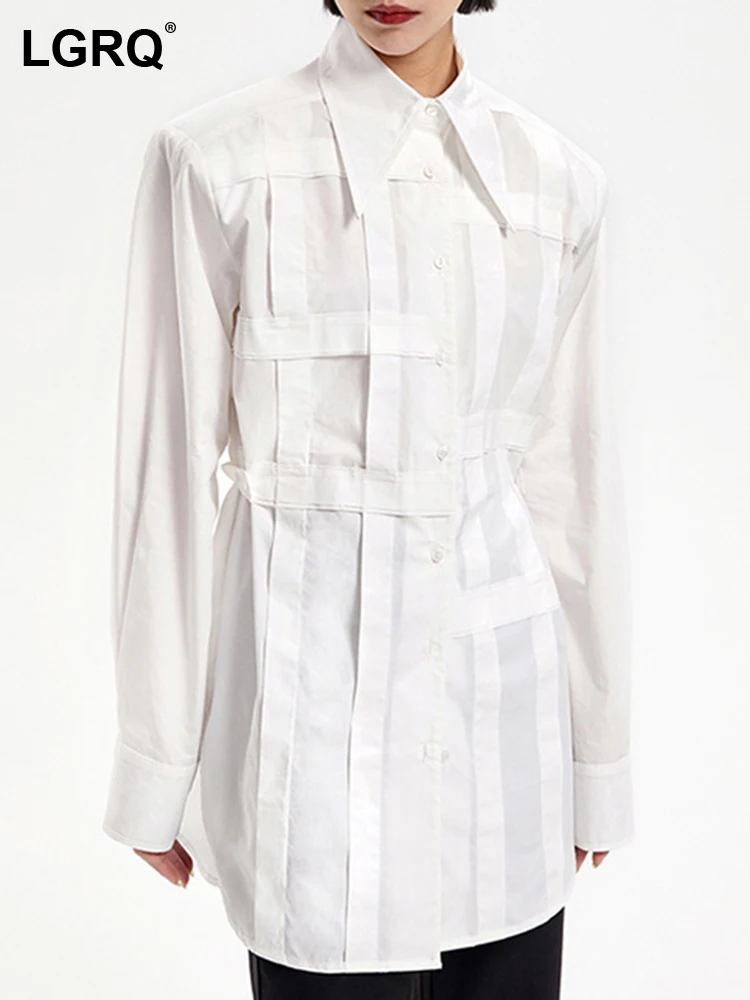LGRQ 2023 spring New Fashion Women's Shirt Solid Turn-down Collar Long Sleeve Single Breasted Loose Blouse Female Tide 19J1902
LGRQ 2023 spring New Fashion Women's Shirt Solid Turn-down Collar Long Sleeve Single Breasted Loose Blouse Female Tide 19J1902