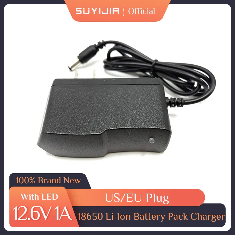 12.6V 1A 1PCS NEW Portable Wall 18650 Li-Ion Battery Charger for Battery Pack Charger Optional EU US Plug Power Adapter with LED
12.6V 1A 1PCS NEW Portable Wall 18650 Li-Ion Battery Charger for Battery Pack Charger Optional EU US Plug Power Adapter with LED