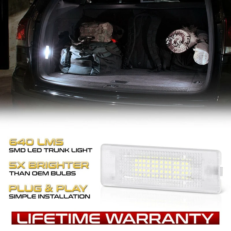 18-SMD LED Luggage Trunk Compartment Light Cargo Area Light Courtesy Door Lamp For Jetta Golf Passat Touran
18-SMD LED Luggage Trunk Compartment Light Cargo Area Light Courtesy Door Lamp For Jetta Golf Passat Touran