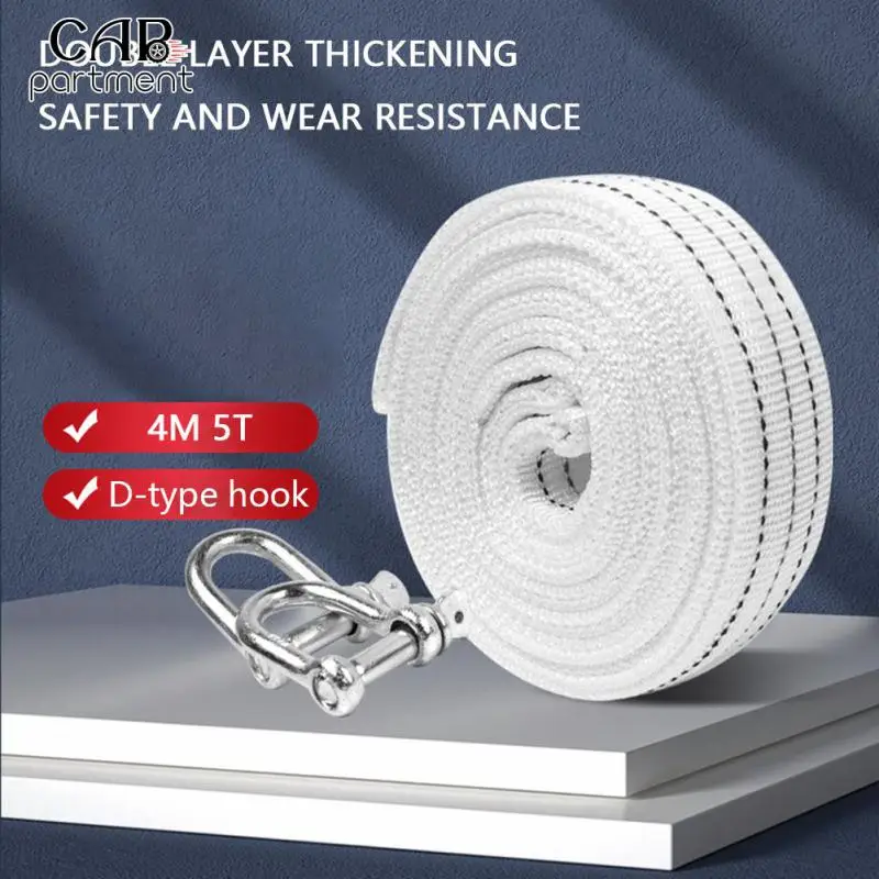 With Metal U-hook Car Pulling Rope Double Thick Car Rescue Traction Rope Night Reflective Portable 4 Meters 5 Tons Car Tow Rope
With Metal U-hook Car Pulling Rope Double Thick Car Rescue Traction Rope Night Reflective Portable 4 Meters 5 Tons Car Tow Rope