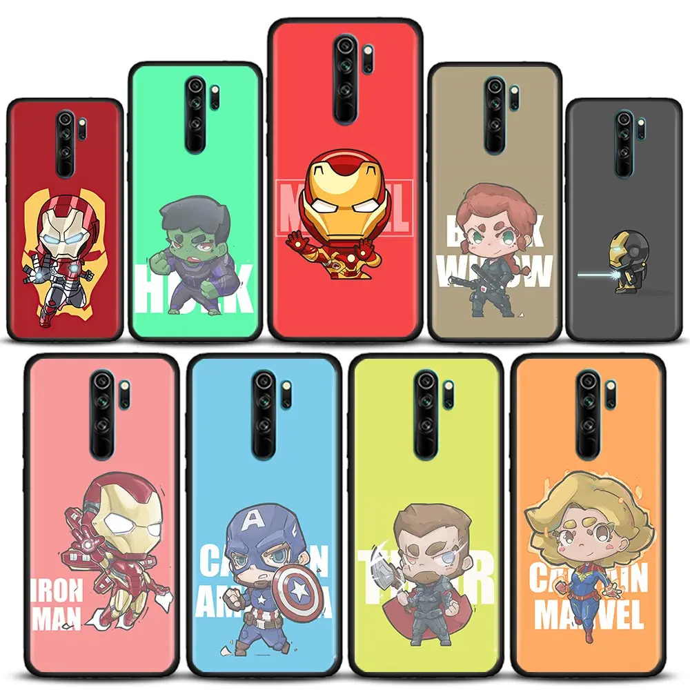 Marvel Avengers Funny Lovely Cartoon Phone Case For Redmi K40 K40S K50 6 6A 7 7A 8 8A 9 9A 9C 9T 10 10C Pro Plus Black Soft Capa
Marvel Avengers Funny Lovely Cartoon Phone Case For Redmi K40 K40S K50 6 6A 7 7A 8 8A 9 9A 9C 9T 10 10C Pro Plus Black Soft Capa
