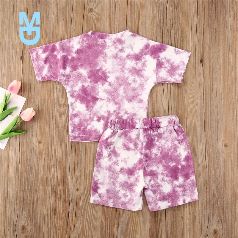 New Infant Baby Girls Tie-dye Printed Clothes Sets For 1-5Y Summer Short Sleeve Print Boy T Shirts Tops+Shorts Pants Kids Boy
New Infant Baby Girls Tie-dye Printed Clothes Sets For 1-5Y Summer Short Sleeve Print Boy T Shirts Tops+Shorts Pants Kids Boy