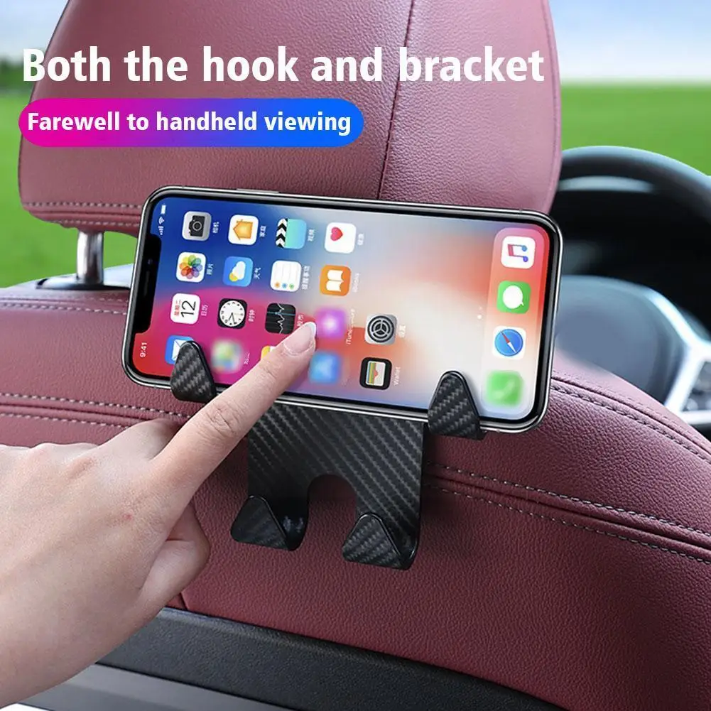 Carbon Fiber Car Seat Headrest Hook Mobile Phone Holder Vehicle Holder Seat Car Handbag Accessorie Car Back Organizer Coat X2H6
Carbon Fiber Car Seat Headrest Hook Mobile Phone Holder Vehicle Holder Seat Car Handbag Accessorie Car Back Organizer Coat X2H6
