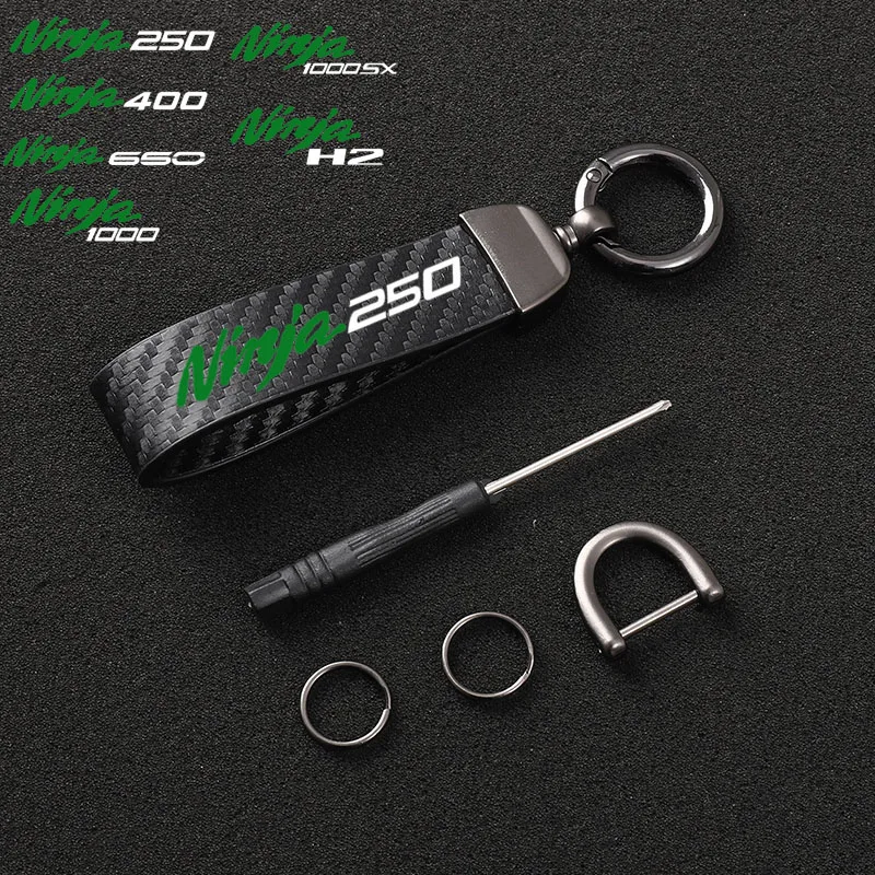 Fashion motorcycle carbon fiber leather rope Keychain key ring For Kawasaki NINJIA 250 NINJIA 400 NINJIA 650 1000 1000SX H2
Fashion motorcycle carbon fiber leather rope Keychain key ring For Kawasaki NINJIA 250 NINJIA 400 NINJIA 650 1000 1000SX H2