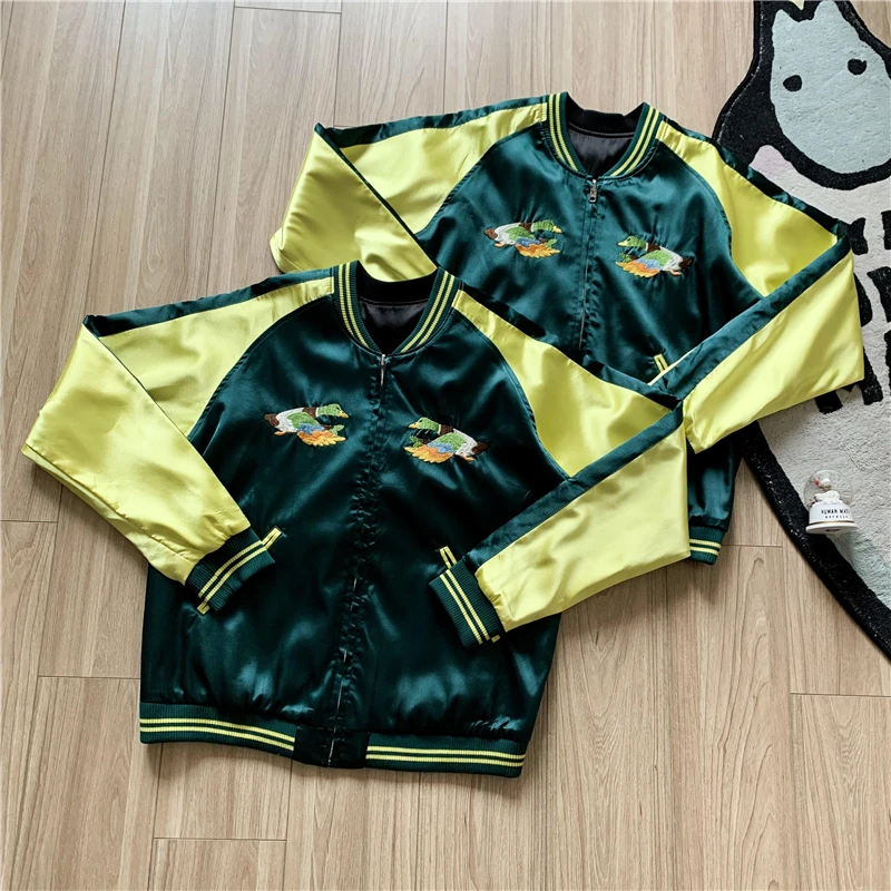 22FW TOP Reversible Duck Embroidered Human Made Jacket Men Women 1:1 Top Version Patchwork Human Made Coats 
22FW TOP Reversible Duck Embroidered Human Made Jacket Men Women 1:1 Top Version Patchwork Human Made Coats