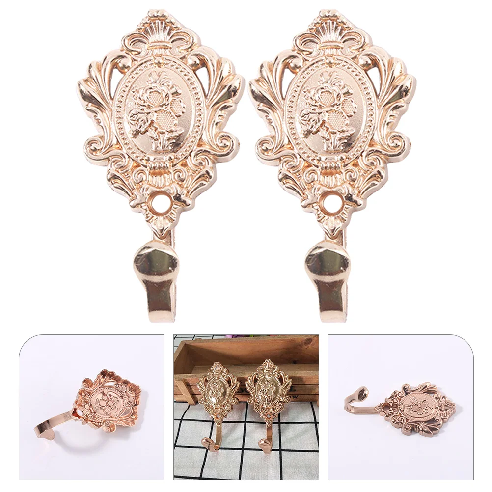 2Pcs Decorative Exquisite Personalized Curtain Hooks Bath Towel Hooks Wall Mounted Hangers Wall Hooks
2Pcs Decorative Exquisite Personalized Curtain Hooks Bath Towel Hooks Wall Mounted Hangers Wall Hooks