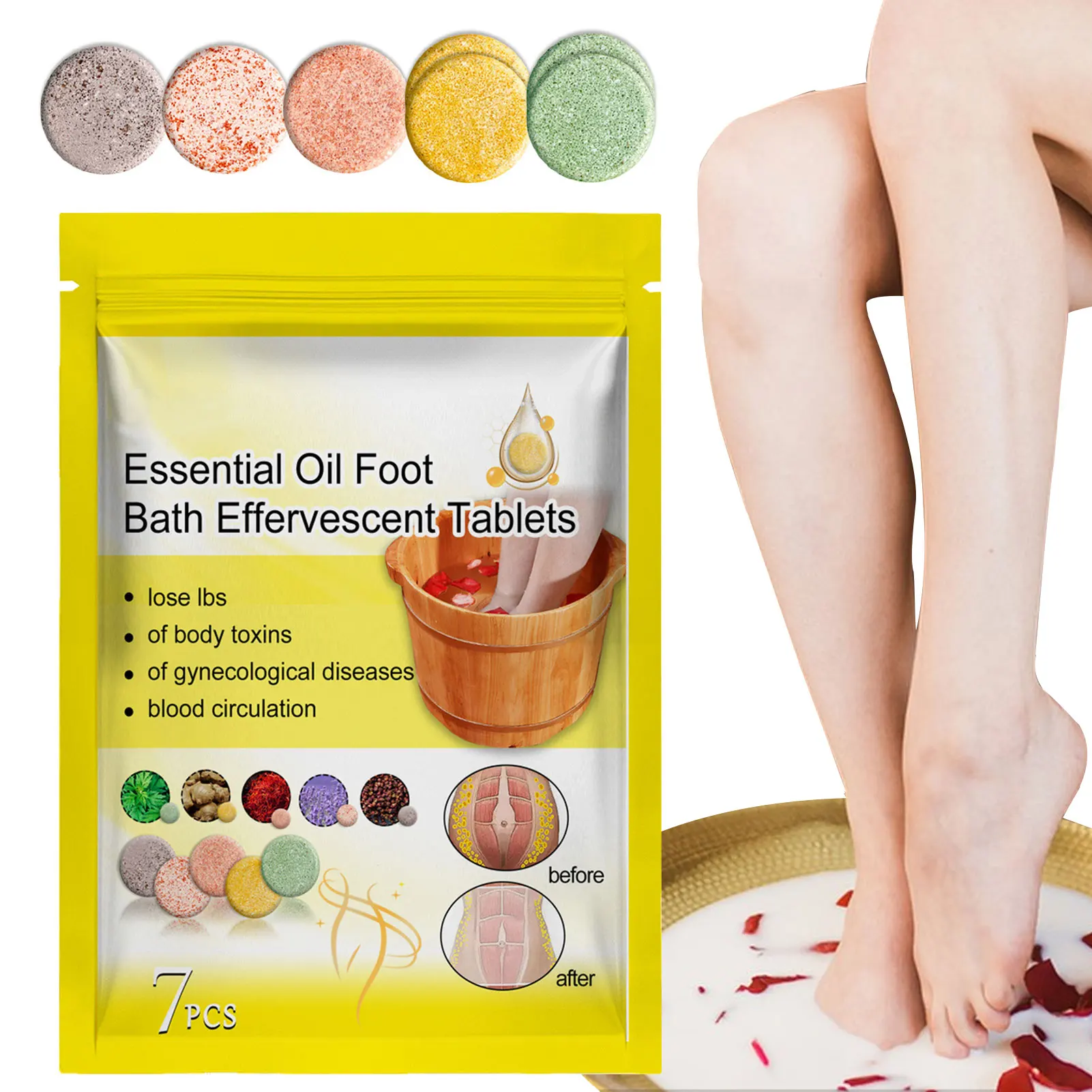 Ginger Foot Bath Effervescent Tablets Ginger Foot Hand Salts Soaks Foot Care Foot Bath Effervescent Tablet Promote Sleeping Foot
Ginger Foot Bath Effervescent Tablets Ginger Foot Hand Salts Soaks Foot Care Foot Bath Effervescent Tablet Promote Sleeping Foot