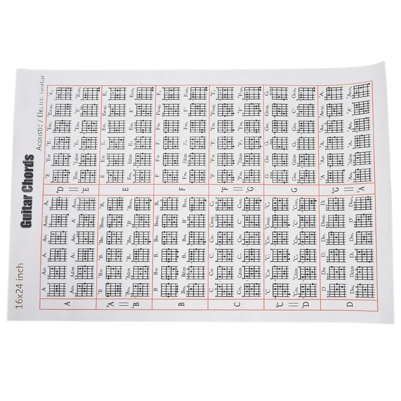 Acoustic / Electric Guitar Chord & Scale Chart Poster Tool Lessons Music Learning Aid Reference Tabs Chart
Acoustic / Electric Guitar Chord & Scale Chart Poster Tool Lessons Music Learning Aid Reference Tabs Chart