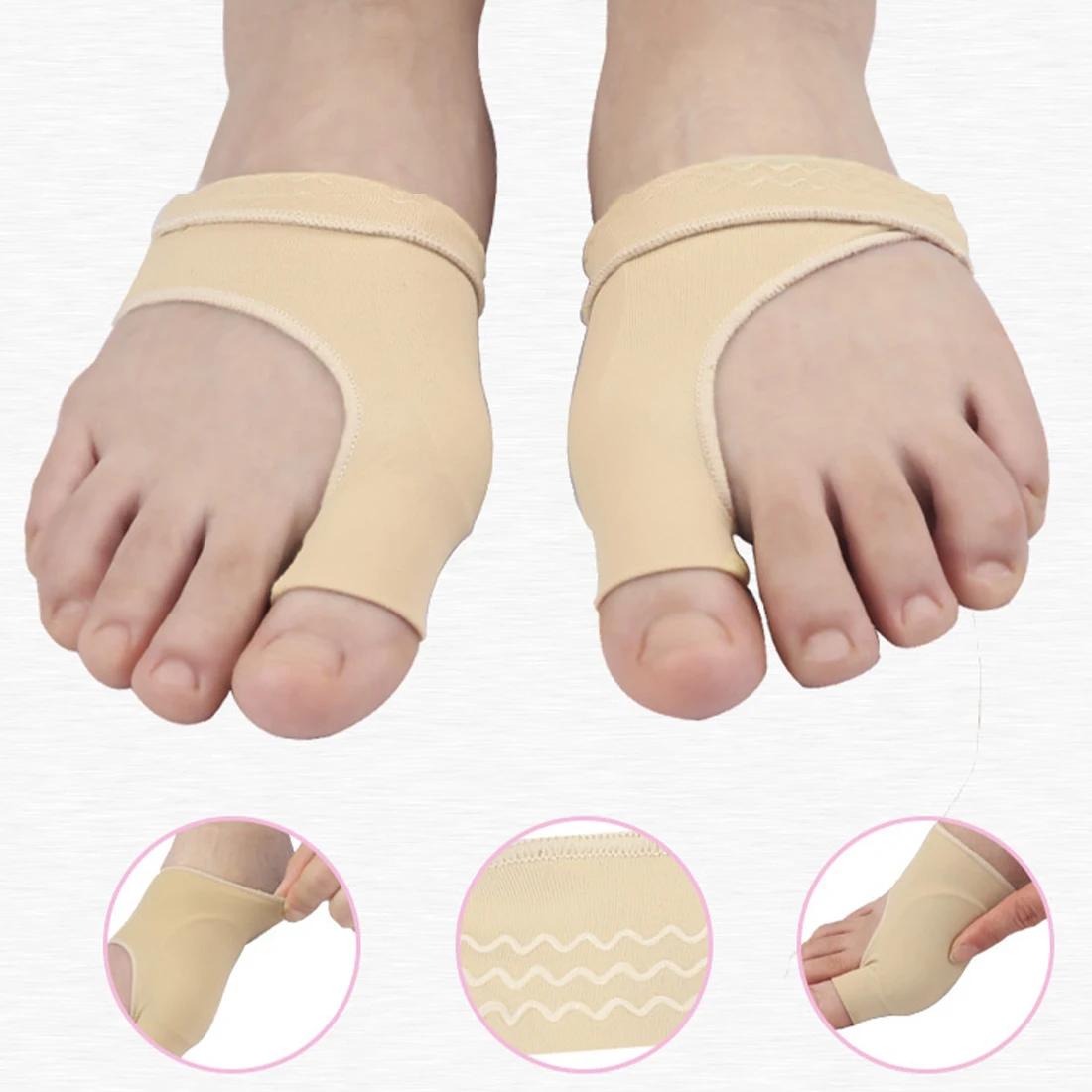 1Pair Toe Separator Hallux Valgus Bunion Corrector Hammer Toe Straightener Foot Pain Relief Orthopedic Pedicure Tools Foot Care 
1Pair Toe Separator Hallux Valgus Bunion Corrector Hammer Toe Straightener Foot Pain Relief Orthopedic Pedicure Tools Foot Care