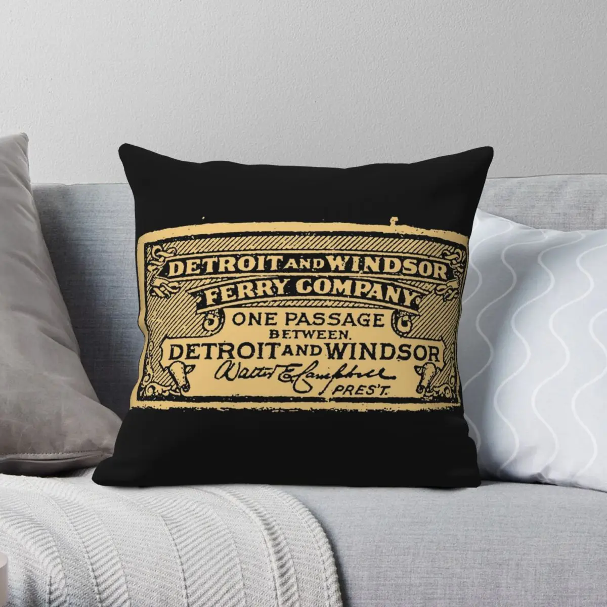 Ferry Company Ticket Square Pillowcase Polyester Linen Velvet Creative Zip Decorative Pillow Case Home Cushion Cover 18"
Ferry Company Ticket Square Pillowcase Polyester Linen Velvet Creative Zip Decorative Pillow Case Home Cushion Cover 18"