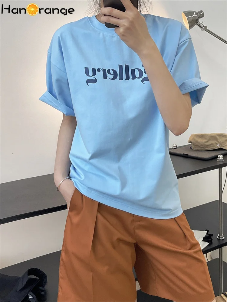 HanOrange 2022 Summer Simple Letter Printing Short Sleeve T-Shirt Women Loose Skin-friendly Casual Bottoming Tees Top Female
HanOrange 2022 Summer Simple Letter Printing Short Sleeve T-Shirt Women Loose Skin-friendly Casual Bottoming Tees Top Female