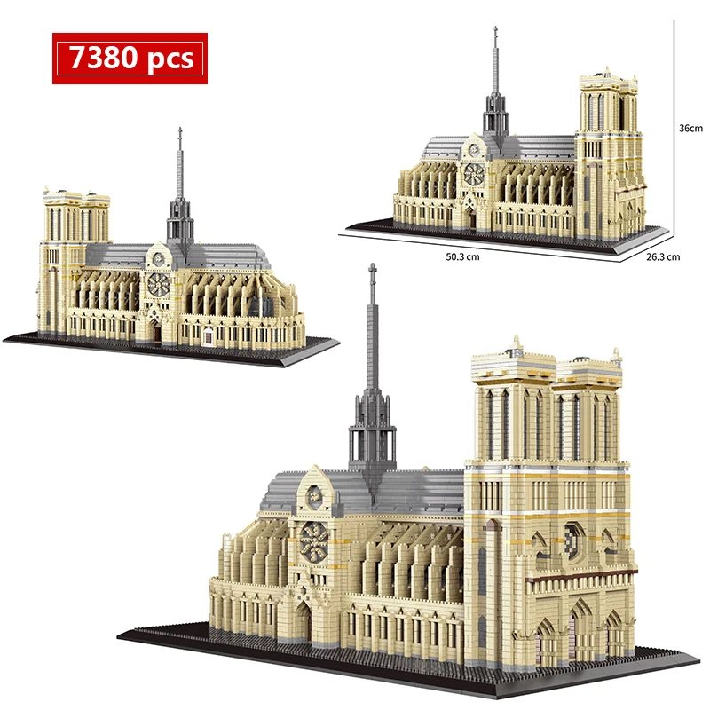 Architecture Paris Cathedrale Notre-Dame de Model Micro Building Blocks Swan Stone Castle Church Great Wall Diamond Bricks Toys
Architecture Paris Cathedrale Notre-Dame de Model Micro Building Blocks Swan Stone Castle Church Great Wall Diamond Bricks Toys
