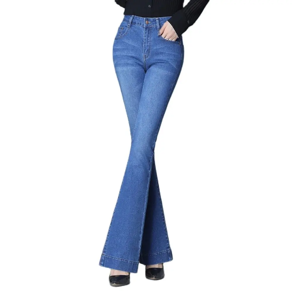 Plus Size Women Slimming Fit Flare Denim Jeans For Spring Summer Big Yards Cotton Stretch Bleached Beautiful Flared Trousers 8XL 
Plus Size Women Slimming Fit Flare Denim Jeans For Spring Summer Big Yards Cotton Stretch Bleached Beautiful Flared Trousers 8XL