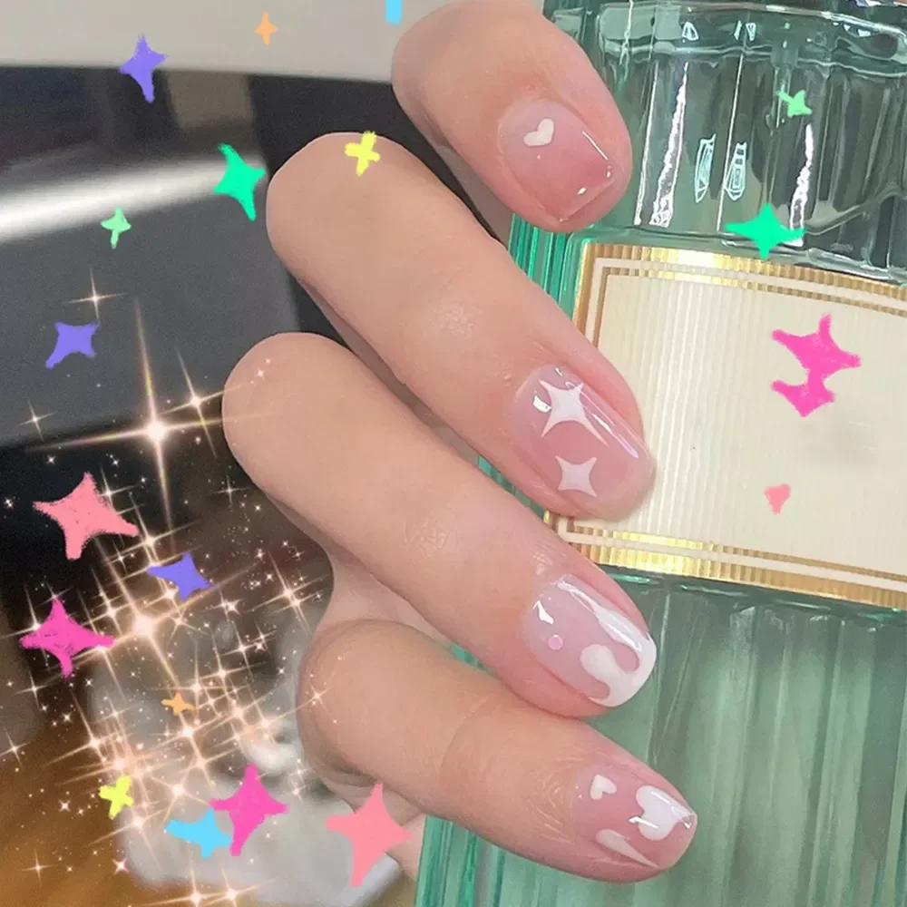 Square Head False Nail Tip Flashing Star Design Artificial Fake Nails with Glue Press On Nails DIY Nail Art Manicure Tools
Square Head False Nail Tip Flashing Star Design Artificial Fake Nails with Glue Press On Nails DIY Nail Art Manicure Tools
