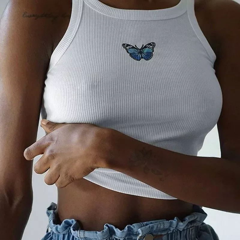 NEW IN Vest Tank Pure Color Halter Crop Tops Casual Sexy Embroidered Short Slim Sleeveless White Tops
NEW IN Vest Tank Pure Color Halter Crop Tops Casual Sexy Embroidered Short Slim Sleeveless White Tops