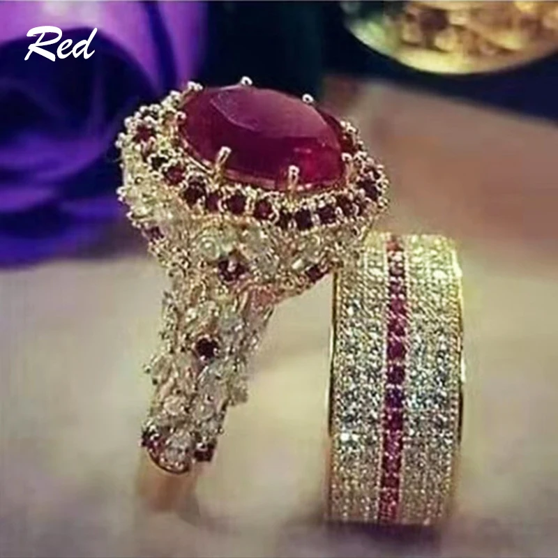Womens Princess Luxury Red Green Crystal Ruby Sapphire Gemstones Diamonds Rings White Gold Silver Color Jewelry Bijoux Gifts
Womens Princess Luxury Red Green Crystal Ruby Sapphire Gemstones Diamonds Rings White Gold Silver Color Jewelry Bijoux Gifts