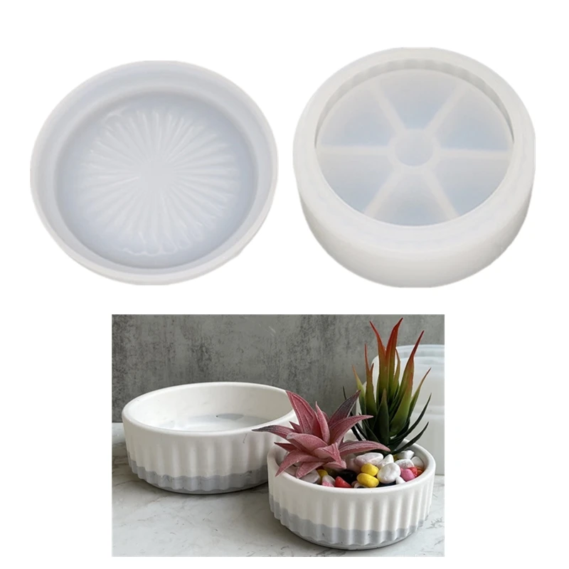 Large Storage Box Clay Silicone Mold DIY Home Garden Flowerpot Cement Concrete Epoxy Resin Molds Stripe Round Candle Jar Mould
Large Storage Box Clay Silicone Mold DIY Home Garden Flowerpot Cement Concrete Epoxy Resin Molds Stripe Round Candle Jar Mould