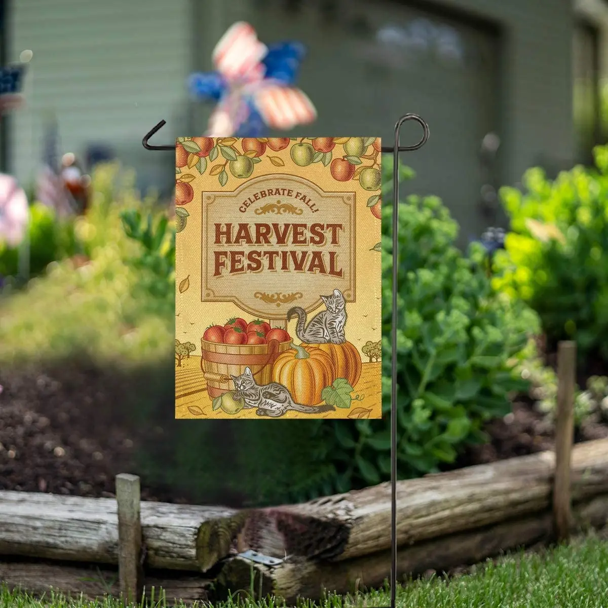 Fall Thanksgiving Cat Pumpkin Garden Flag Welcome Home House Flags Double Sided Yard Banner Outdoor Decor Banner for Outside Hou
Fall Thanksgiving Cat Pumpkin Garden Flag Welcome Home House Flags Double Sided Yard Banner Outdoor Decor Banner for Outside Hou