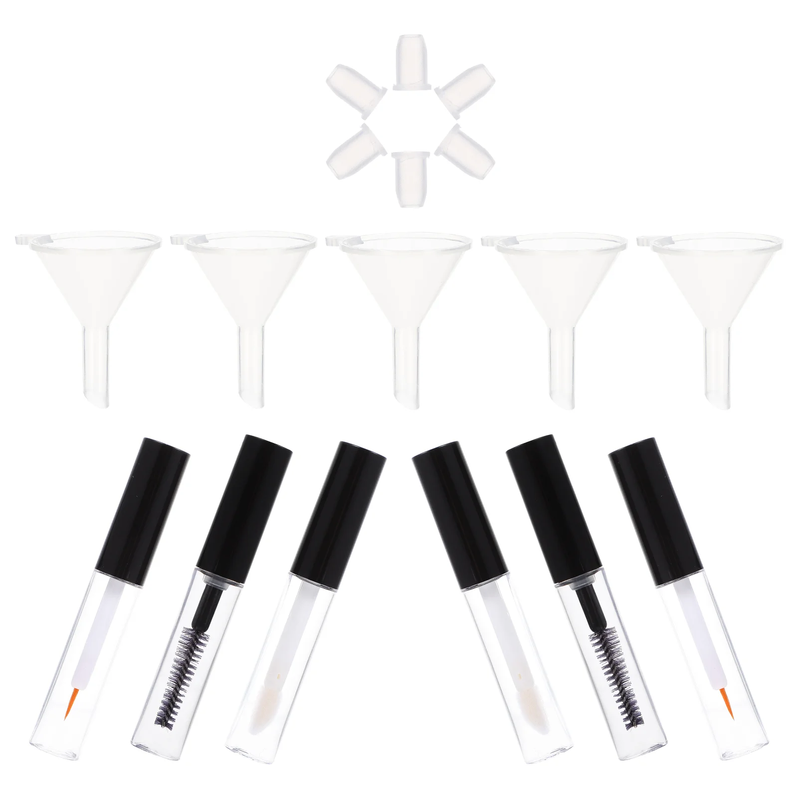 1set Portable Lip Gloss Bottle Empty Mascara Tube Eyeliner Cream Container Bottle Refillable Empty Tubes Set for Travel Home 
1set Portable Lip Gloss Bottle Empty Mascara Tube Eyeliner Cream Container Bottle Refillable Empty Tubes Set for Travel Home