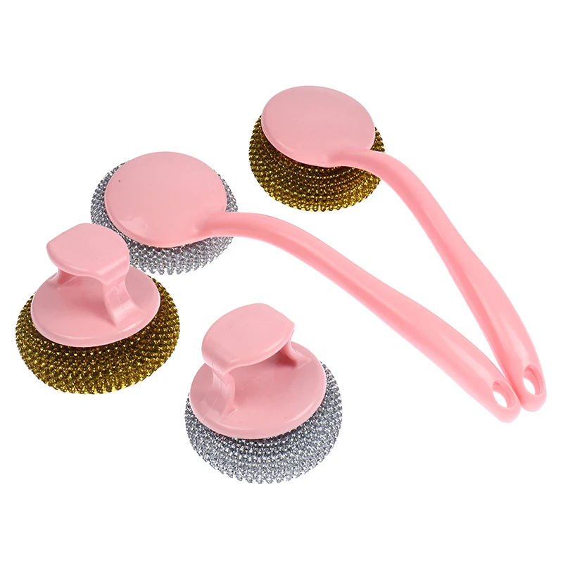 1pc Kitchen Cleaning Wire Ball Brush With Handle Dishwashing Long Handle Short Handle Brush With Handle Brush Pot Artifact
1pc Kitchen Cleaning Wire Ball Brush With Handle Dishwashing Long Handle Short Handle Brush With Handle Brush Pot Artifact