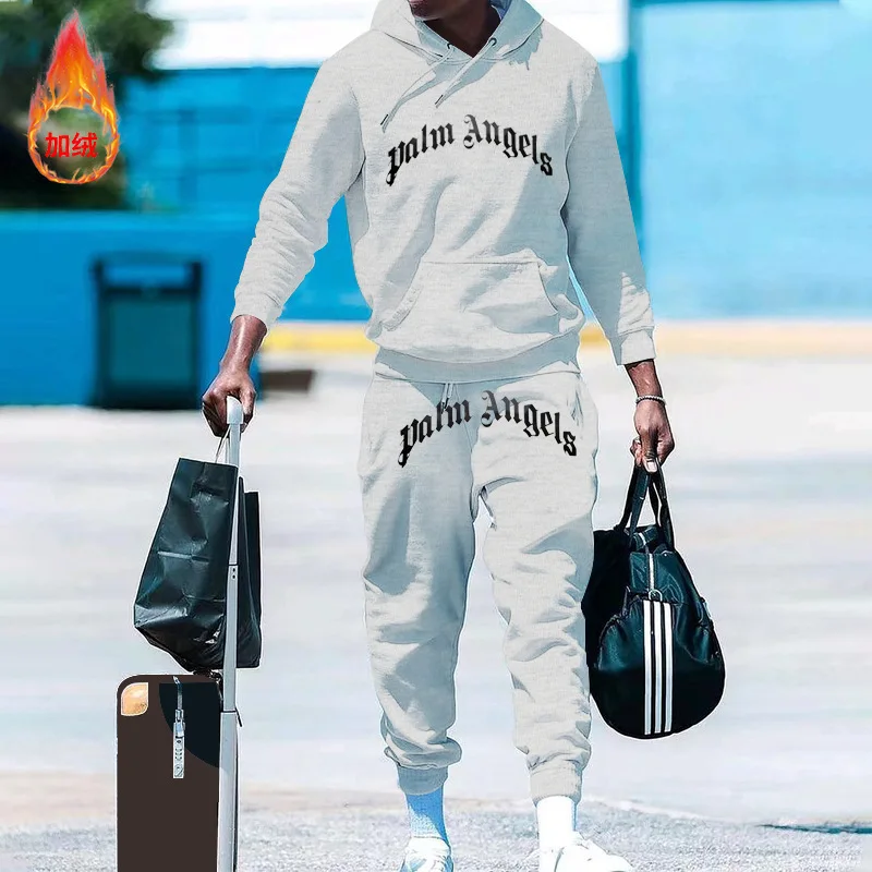 Autumn and Winter Warm Sportswear Set Jogging Sportswear Men's Pullover Hooded Sweatshirt+Sweatpants Set Men's Hooded Set
Autumn and Winter Warm Sportswear Set Jogging Sportswear Men's Pullover Hooded Sweatshirt+Sweatpants Set Men's Hooded Set