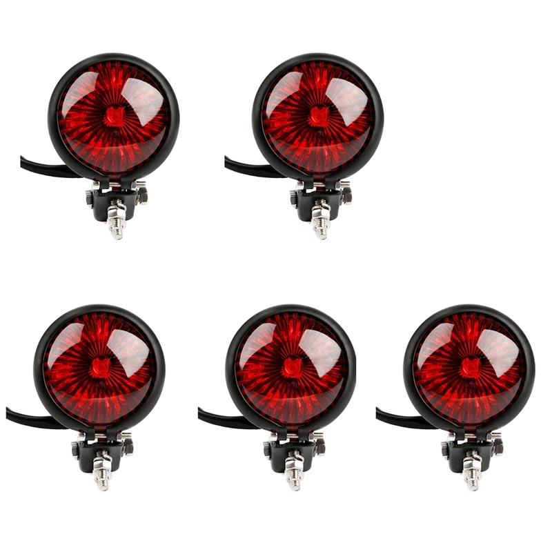 5X Red 12V Led Black Adjustable Cafe Racer Style Stop Tail Light Motorcycles Brake Rear Lamp For Chopper Bobber
5X Red 12V Led Black Adjustable Cafe Racer Style Stop Tail Light Motorcycles Brake Rear Lamp For Chopper Bobber