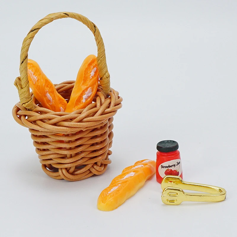 1Set 1/12 Dollhouse Miniature Storage Basket Bread Strawberry Jam Food Model Kitchen Decor Toy Doll House Accessories
1Set 1/12 Dollhouse Miniature Storage Basket Bread Strawberry Jam Food Model Kitchen Decor Toy Doll House Accessories