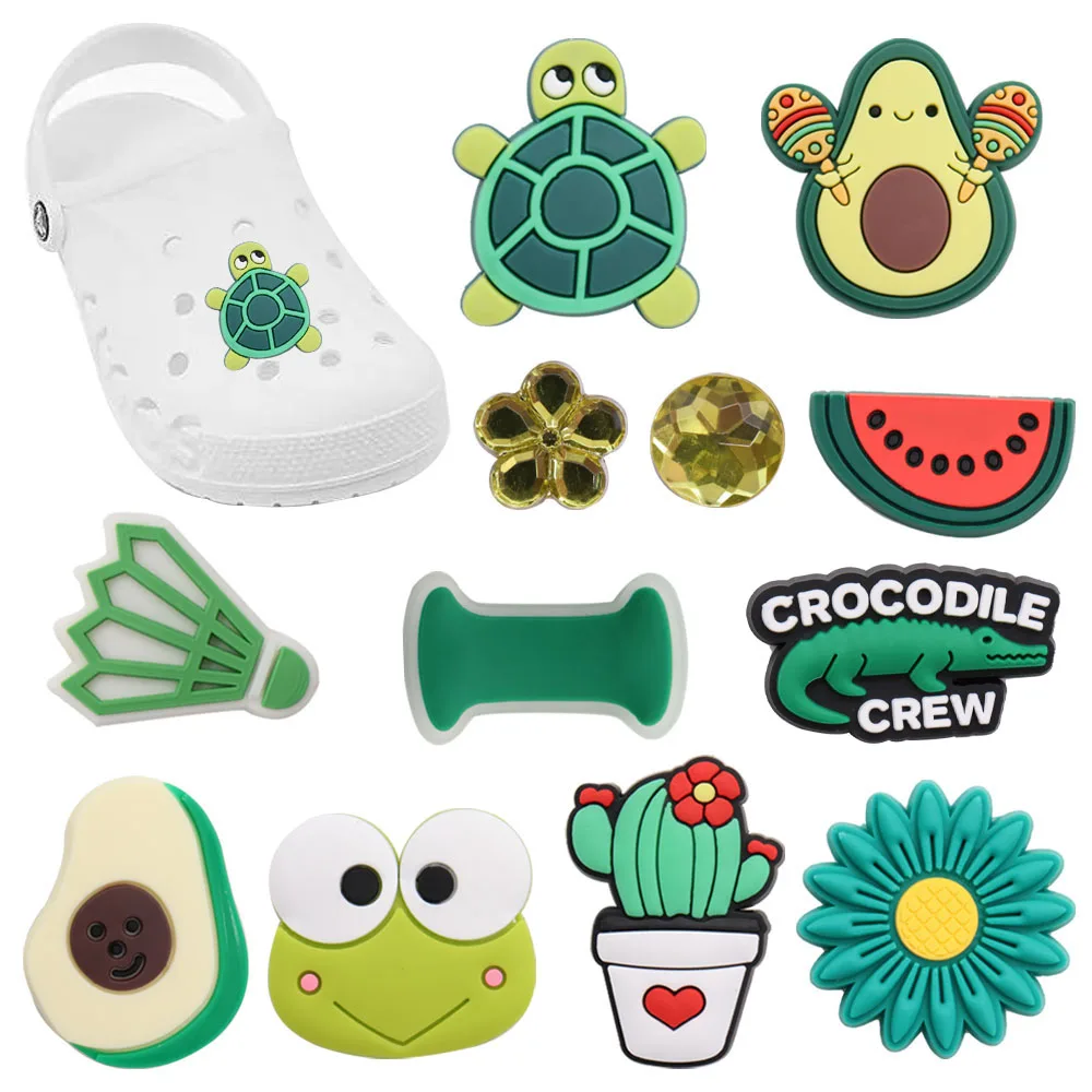 Wholesale 50pcs PVC Shoe Charms Green Cactus Watermelon Turtle Accessories Kids Shoe Ornament Fit Croc Jibz DIY Party Gift
Wholesale 50pcs PVC Shoe Charms Green Cactus Watermelon Turtle Accessories Kids Shoe Ornament Fit Croc Jibz DIY Party Gift