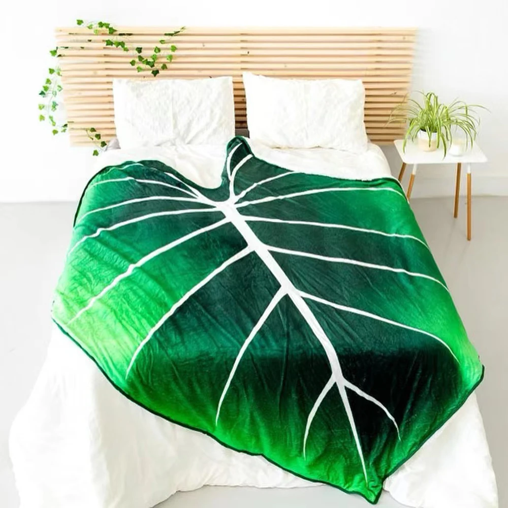 Gloriosum Printed Leaves Green Blanket Flannel Leaf Warm Bed Blanket
Gloriosum Printed Leaves Green Blanket Flannel Leaf Warm Bed Blanket