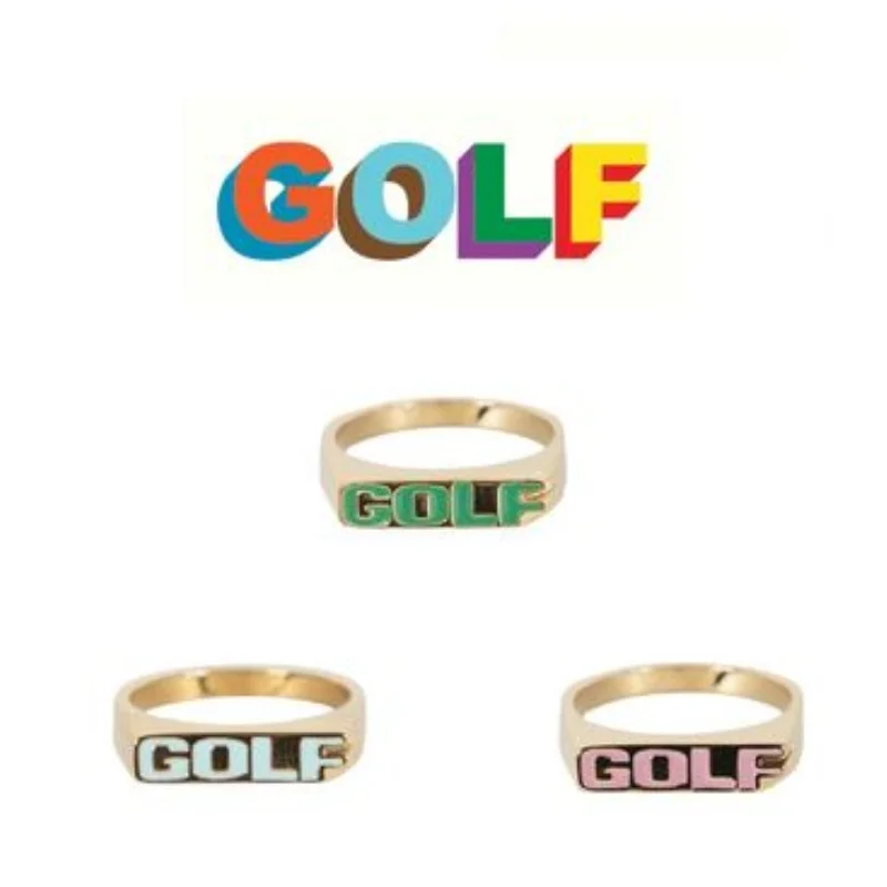 2022 Golf Wang золотые кольца High Street популярный логотип хип-хоп Тайлер The Creator аксессуары для гольфа мужские/женские мужские кольца JZ24
2022 Golf Wang золотые кольца High Street популярный логотип хип-хоп Тайлер The Creator аксессуары для гольфа мужские/женские мужские кольца JZ24