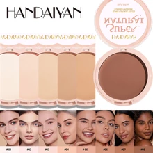 Color Correcting Oil Control Pressed Powder Matte Foundation Makeup Setting Mineral Smooth Silk Soft Long lasting