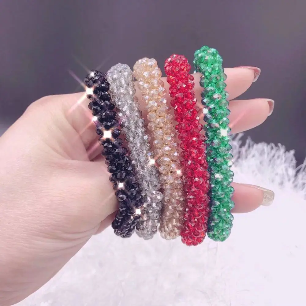 Elastic Sweet Fashion Ladies Student Crystal Hair Rope Rubber Band Ponytail Holder Hair Ties
Elastic Sweet Fashion Ladies Student Crystal Hair Rope Rubber Band Ponytail Holder Hair Ties