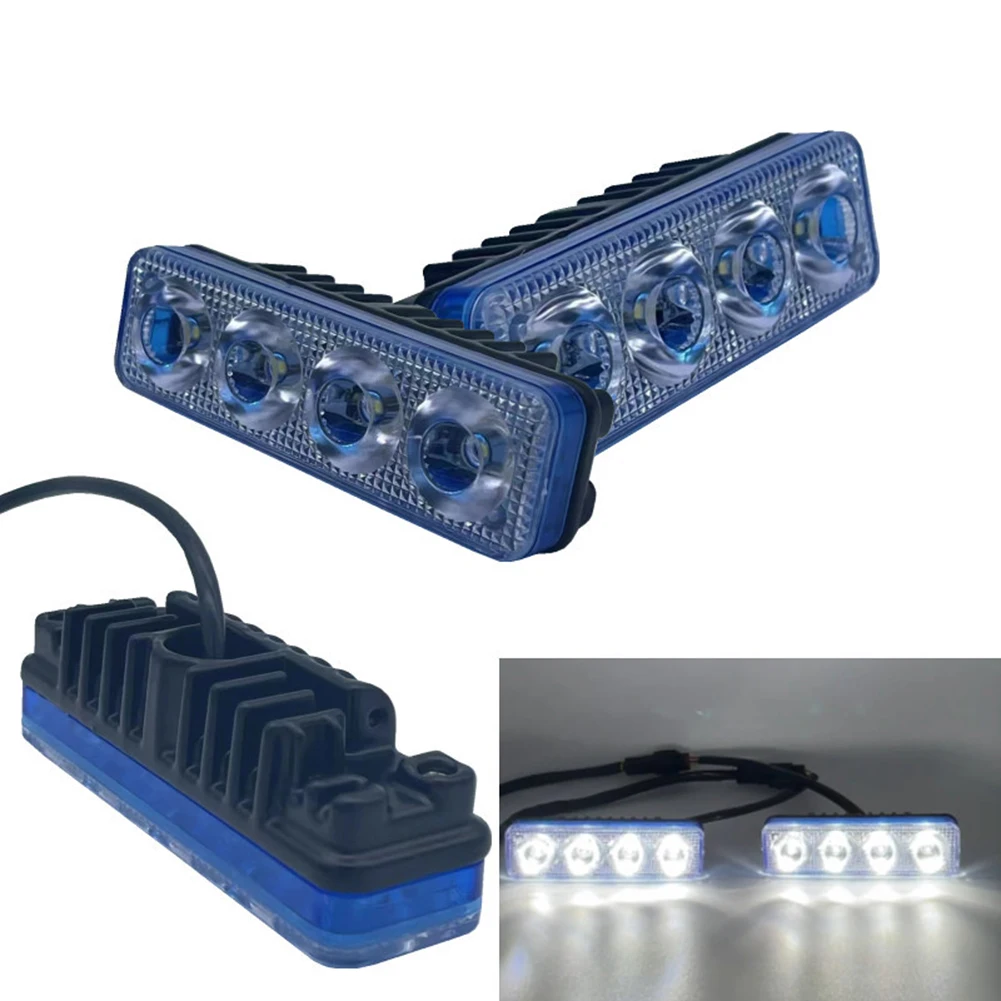 2pcs 4 LED High Power Super White Car DRL Daytime Running Lights Fog Lamps DC 12V Super Bright LED Light Beads Car Lights
2pcs 4 LED High Power Super White Car DRL Daytime Running Lights Fog Lamps DC 12V Super Bright LED Light Beads Car Lights