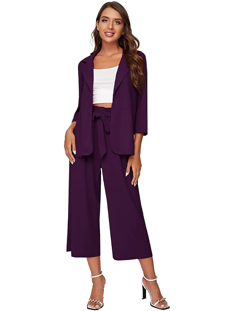 Ladies Retro Loose Blazer Suit Spring Elegant Women Streetwear Solid Color Matching Suit Ladies High Waist Pants Suit
Ladies Retro Loose Blazer Suit Spring Elegant Women Streetwear Solid Color Matching Suit Ladies High Waist Pants Suit