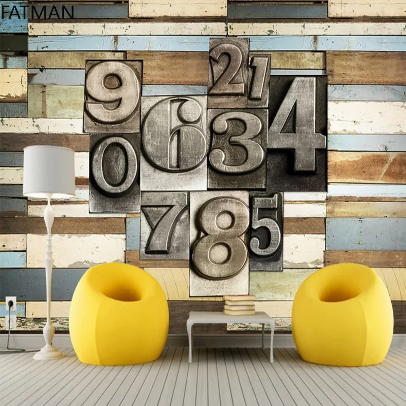 Фотообои FATMAN 3d на заказ, цветные металлические фрески в стиле ретро, декор для ресторана, отеля, фоновая ткань для стены, Прямая поставка 
Фотообои FATMAN 3d на заказ, цветные металлические фрески в стиле ретро, декор для ресторана, отеля, фоновая ткань для стены, Прямая поставка