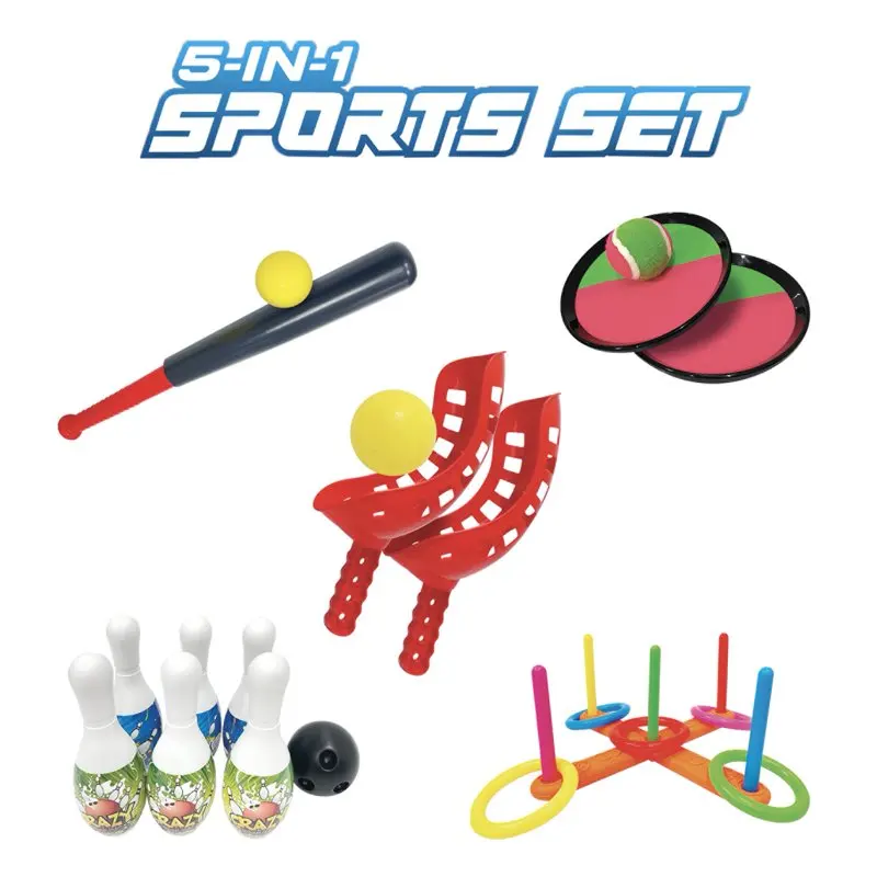 5-in-1 Sports Set, Family Games, Outdoor Yard Games, Beach Games, Jr. Sports
5-in-1 Sports Set, Family Games, Outdoor Yard Games, Beach Games, Jr. Sports