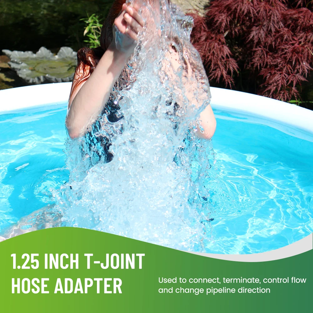 Hose Connector Hose Adapter 1.25in Tee T-joint Hose Adapter Replacement T Type UV Resistance With Rubber O-rings
Hose Connector Hose Adapter 1.25in Tee T-joint Hose Adapter Replacement T Type UV Resistance With Rubber O-rings