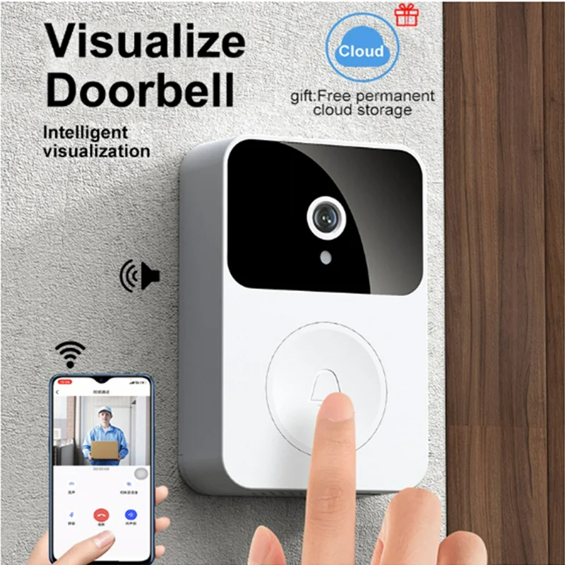 Wireless Doorbell WiFiLiLigood Outdoor HD Camera Security Night Vision Video Intercom Voice Change For Home Monitor Door Phone
Wireless Doorbell WiFiLiLigood Outdoor HD Camera Security Night Vision Video Intercom Voice Change For Home Monitor Door Phone