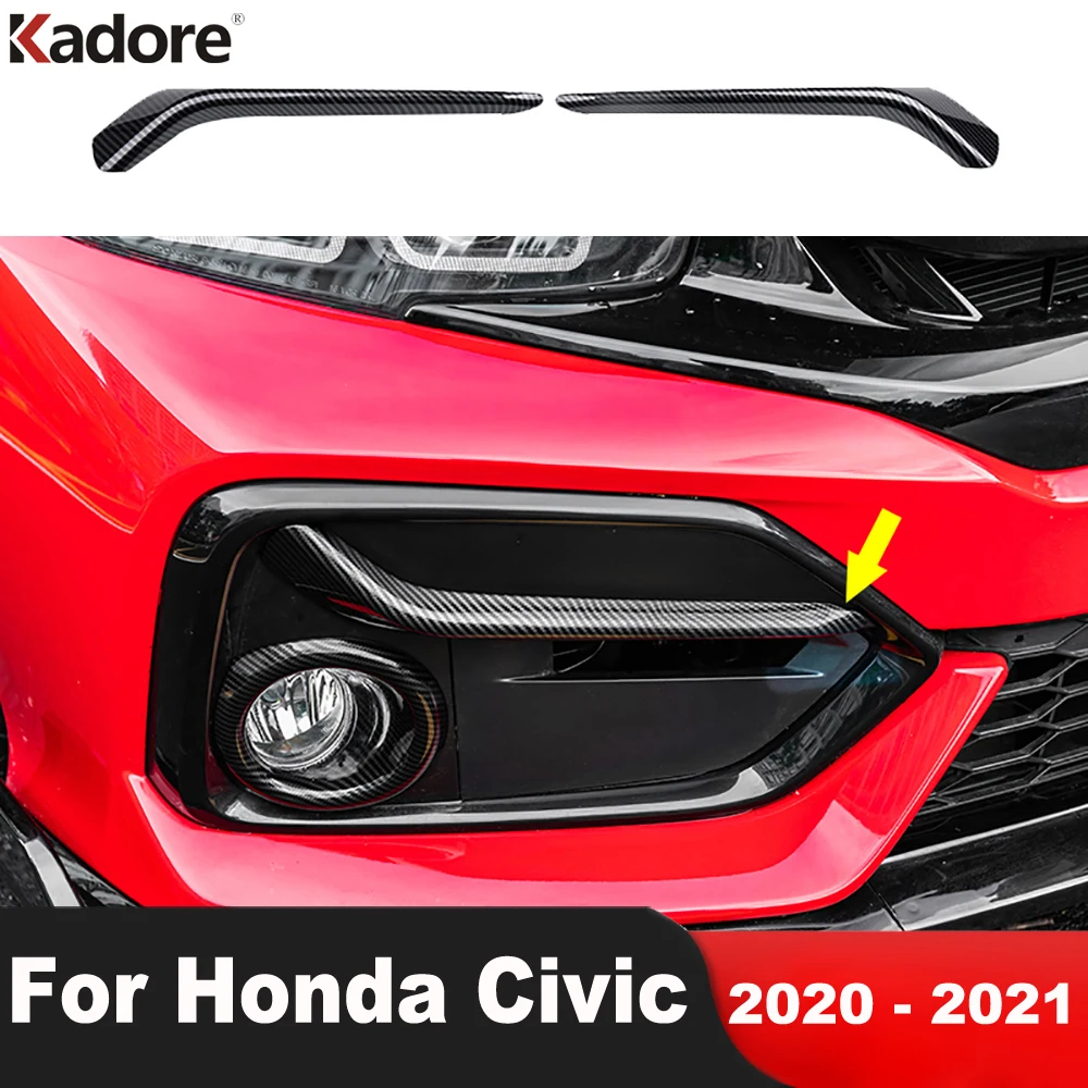 Front Fog Light Lamp Eyebrow Eyelid Trim For Honda Civic 2020 2021 Caron Fiber Head Foglight Garnish Streamers Strip Car Styling 
Front Fog Light Lamp Eyebrow Eyelid Trim For Honda Civic 2020 2021 Caron Fiber Head Foglight Garnish Streamers Strip Car Styling