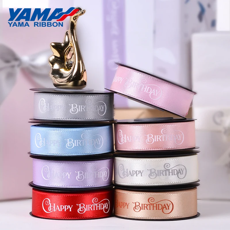 YAMA Happy Birthday Printed Ribbon 10yards/roll 38mm Taffeta Edge Ribbons DIY Crafts Gift Packaging Party Decoration
YAMA Happy Birthday Printed Ribbon 10yards/roll 38mm Taffeta Edge Ribbons DIY Crafts Gift Packaging Party Decoration